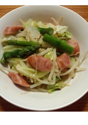 アスパラガスとウインナーと野菜のマスター-レシピのメイン写真