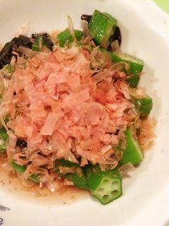 金時草とオクラのポン酢和え-レシピのメイン写真