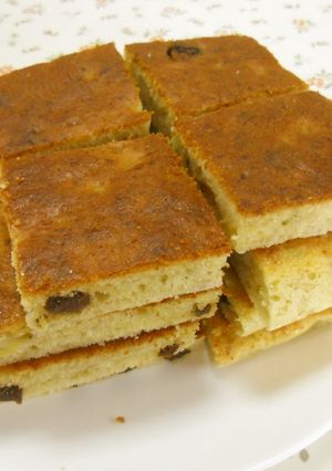 バナナの天板ケーキ-レシピのメイン写真