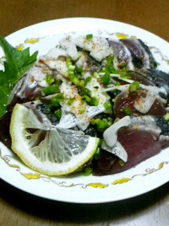 俺流のおつまみ!美味い♪鰹の塩たたき-レシピのメイン写真