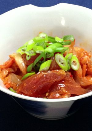 ちょっとピリ辛　マグロのキムチ和え-レシピのメイン写真