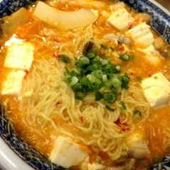 サンラータン麺キムチ入り(^-^)/-レシピのメイン写真