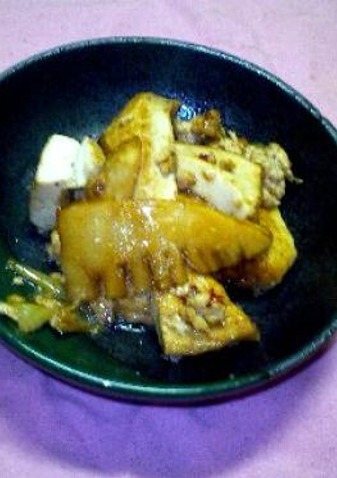 厚揚げとたけのこのひき肉炒め-レシピのメイン写真