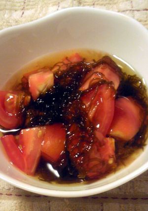 1分で出来ます♪トマトもずく-レシピのメイン写真