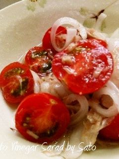 ツナとトマトのビネガーサラダ-レシピのメイン写真