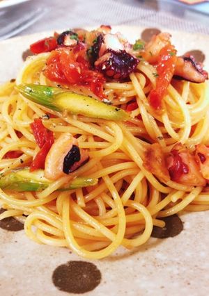 タコとトマトのおもてなしパスタ-レシピのメイン写真