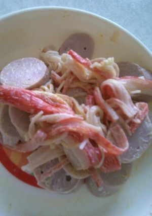 カニカマと魚二ソカレーマヨサラダ-レシピのメイン写真