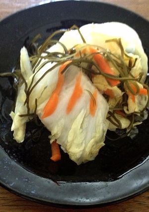 白菜と千切り昆布の生姜風味浅漬け-レシピのメイン写真