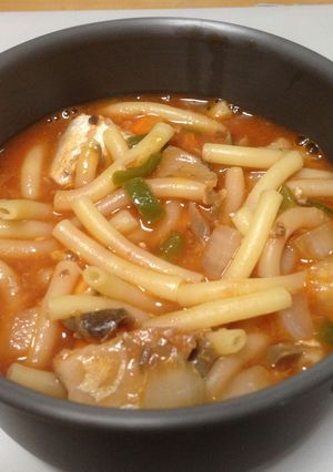 簡単ミネストローネ魚介風スープ(^^)/-レシピのメイン写真
