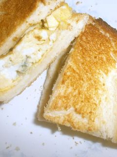 茗荷入り卵焼きトーストサンド-レシピのメイン写真