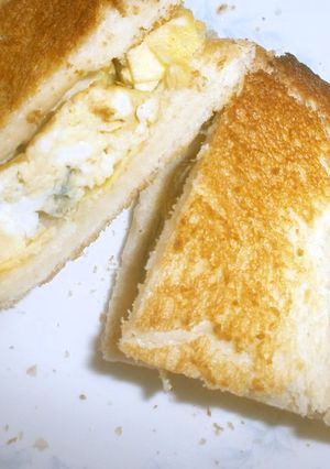 茗荷入り卵焼きトーストサンド-レシピのメイン写真