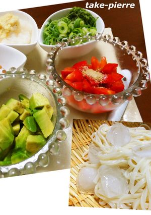 アボカドとトマトの冷やしつけうどん-レシピのメイン写真