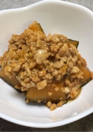 ☆簡単・節約☆かぼちゃの鳥そぼろ煮☆-レシピのメイン写真