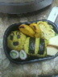 ☆ミツバチおにぎり弁当(幼稚園)☆-レシピのメイン写真