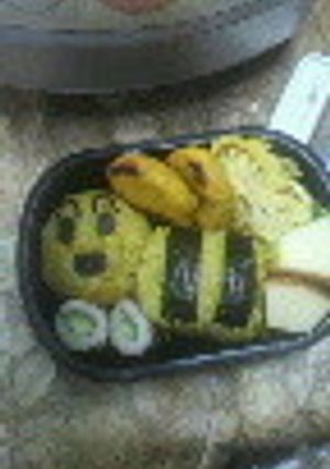 ☆ミツバチおにぎり弁当(幼稚園)☆-レシピのメイン写真