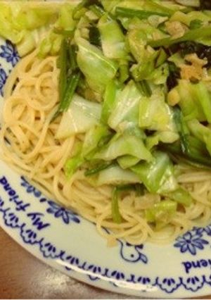 にんにくしょうゆバターとキャベツのパスタ-レシピのメイン写真