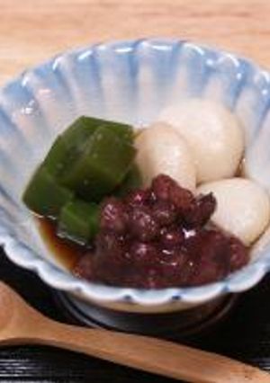 おやつの時間　抹茶あんみつ-レシピのメイン写真