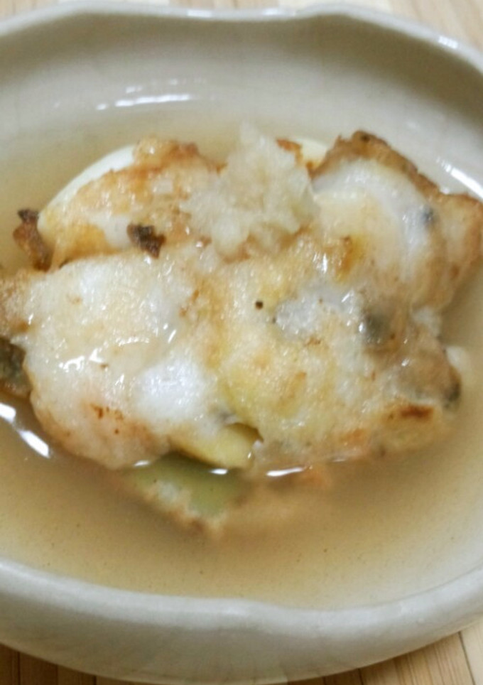 そら豆の揚げ焼き和風あんかけがけ-レシピのメイン写真