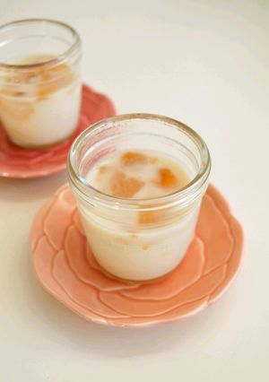 離乳食後期☆桃ミルクゼリー-レシピのメイン写真