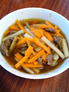 牛すじと根菜類の煮物-レシピのメイン写真