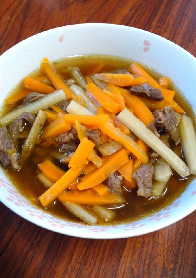 牛すじと根菜類の煮物-レシピのメイン写真
