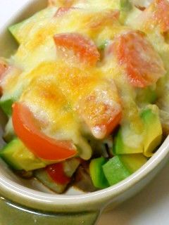 茄子&アボカド&トマトのマヨチーズ焼き-レシピのメイン写真