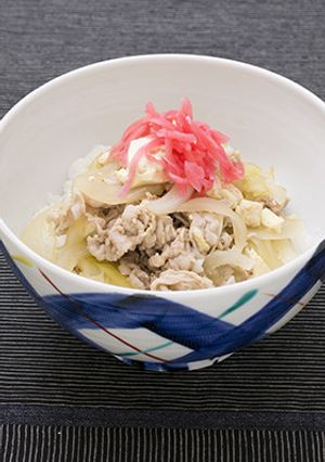 豆腐・玉ねぎでヘルシーな豚肉の丼(豚丼)-レシピのメイン写真