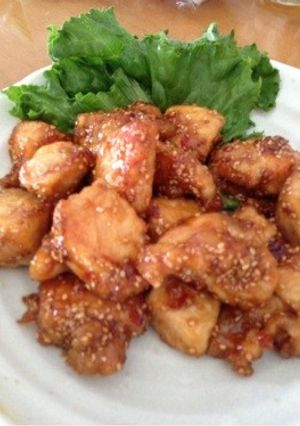 鶏むね肉が旨〜い♡甘辛チキン-レシピのメイン写真