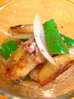 新玉ねぎと塩から炒め-レシピのメイン写真