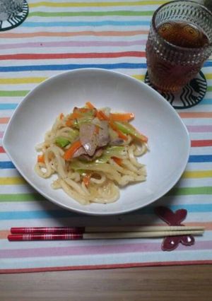 塩焼きうどん-レシピのメイン写真