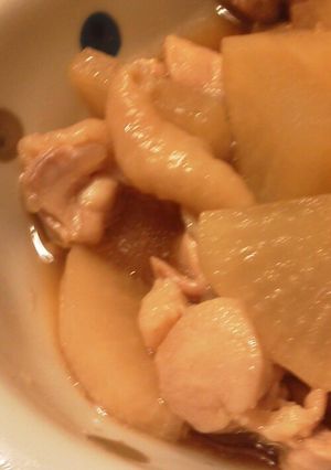 レンジで☆大根と鶏もものめんつゆ煮-レシピのメイン写真