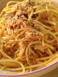 混ぜるだけ!キムチとツナの冷製パスタ-レシピのメイン写真