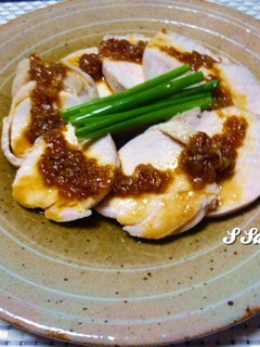 しっとり鶏ハムのねぎソースがけ-レシピのメイン写真
