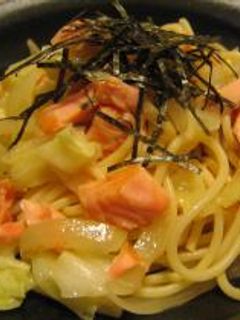 鮭とキャベツの和風パスタ-レシピのメイン写真