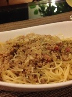 豚ひき肉の塩味ラグー-レシピのメイン写真