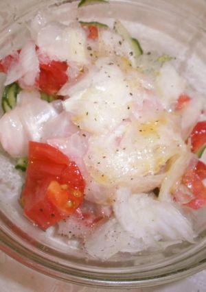 黒ビールに♡鯛のカルパッチョ風サラダ-レシピのメイン写真
