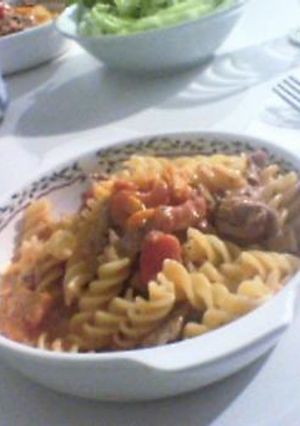 トマトクリームパスタ　Tomato Cream Pasta-レシピのメイン写真