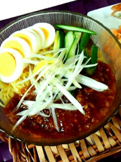マルちゃん正麺冷やし中華でジャージャー麺-レシピのメイン写真