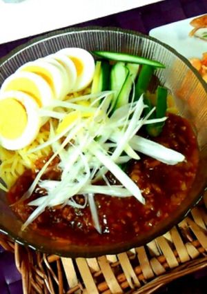 マルちゃん正麺冷やし中華でジャージャー麺-レシピのメイン写真