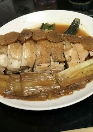 簡単！鶏肉(むね肉)のネギと生姜の甘辛煮-レシピのメイン写真