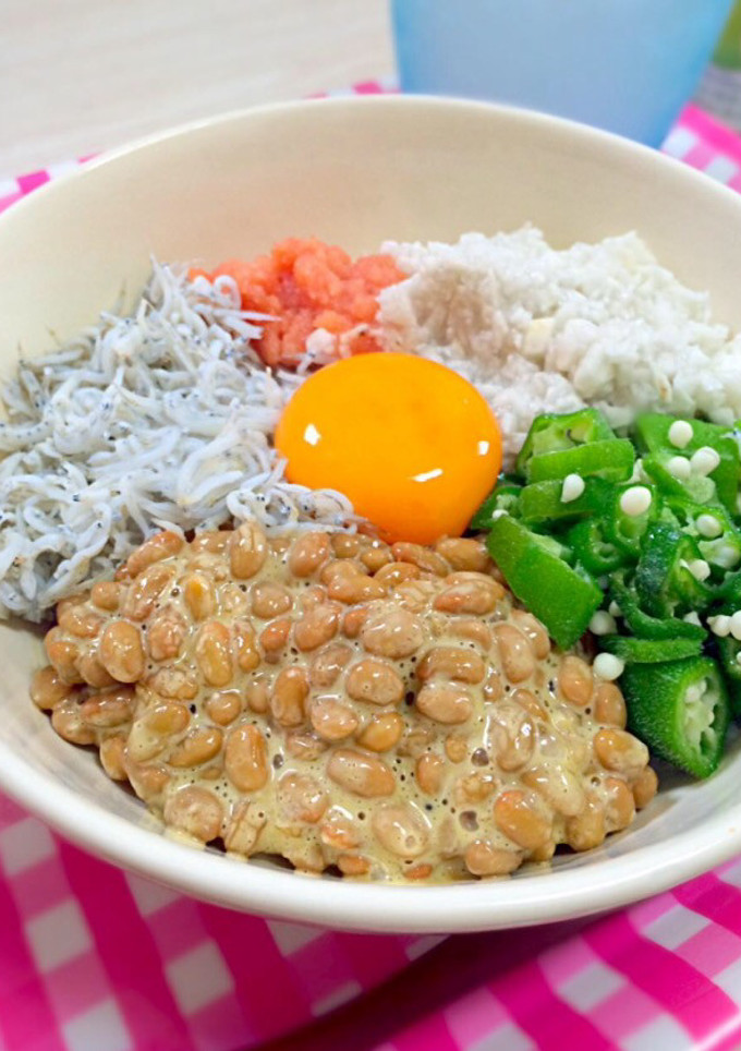 ＊オクラと納豆と長芋の卵黄あえ＊-レシピのメイン写真