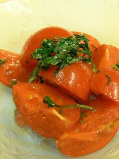 ミニトマトのしそポン酢和え★簡単-レシピのメイン写真