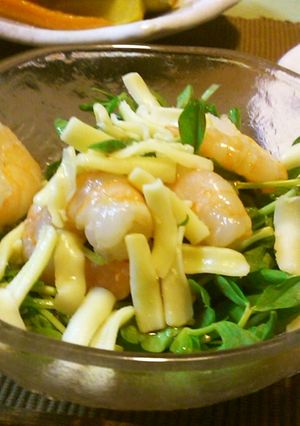 エビと豆苗のぽん酢サラダ-レシピのメイン写真