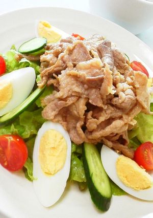 夏♪ボリュームたっぷり!中華風肉サラダ-レシピのメイン写真