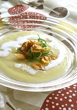 薬膳レシピ「空豆のビシソワーズ」-レシピのメイン写真