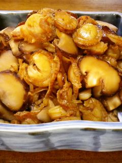 ベビーホタテと椎茸の佃煮-レシピのメイン写真