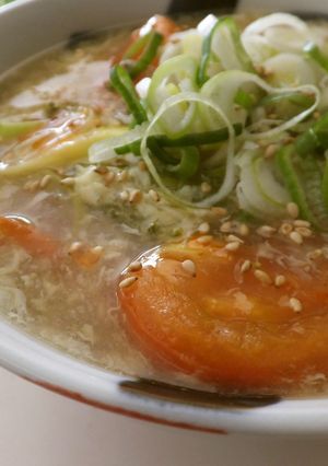 ササミとトマトの酸辣湯-レシピのメイン写真