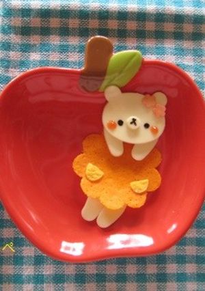 お花型DEヒラヒラワンピのくまちゃん-レシピのメイン写真