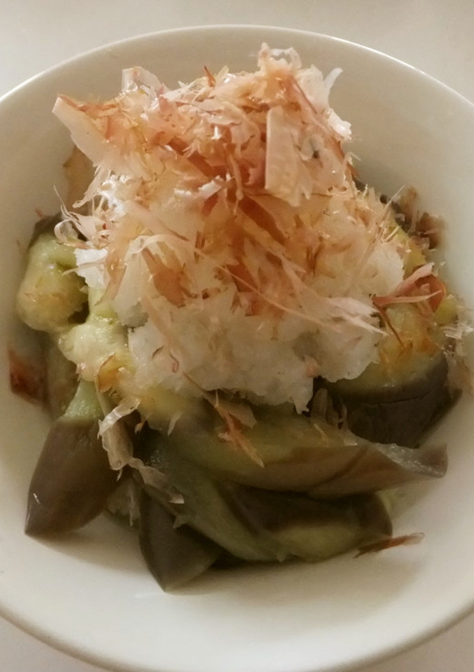 あっさり蒸し茄子のおろし麺つゆかけ-レシピのメイン写真