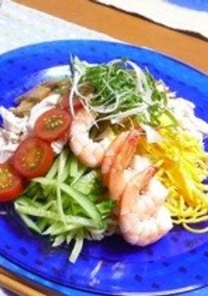 具沢山の和冷やし中華-レシピのメイン写真